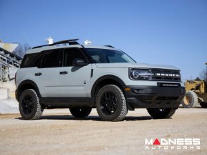 Ford Bronco Sport Front Bumper Light Bar Mount w/ 20" Single Row Black Series LED w/ White DRL